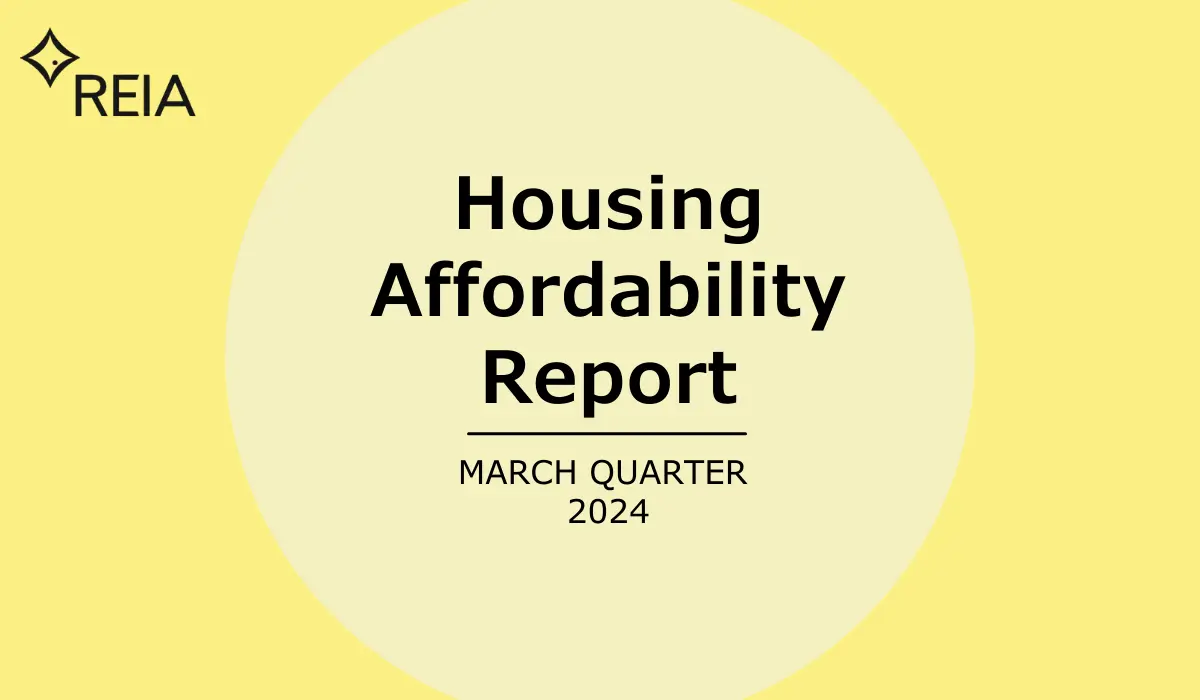 REIA: Housing affordability improves for the first time since 2021